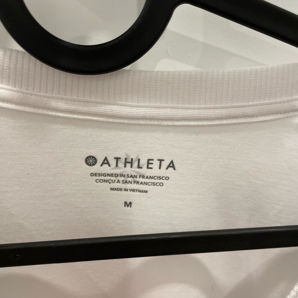Athleta White Long Sleeve Tee - Picture 2 of 4
